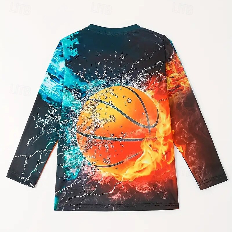 Da ragazzo 3D Pop art Felpa Manica lunga Primavera Autunno Di tendenza Essenziale Bambino 4-12 anni Girocollo Esterno Informale Giornaliero Standard del 2025 a $16.49 –P6