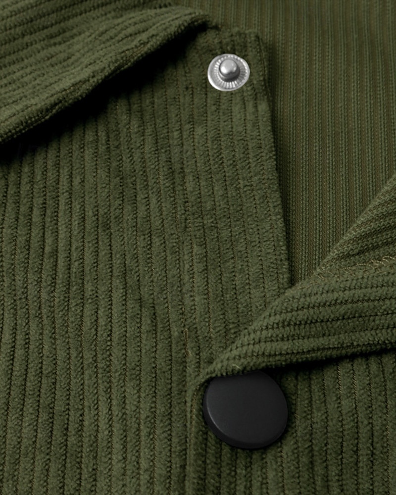 Herre Lett jakke Trucker jakke Shacket Daglig Feriereise Lomme Vår & Vinter عادي Mote Klassisk Knaphul Normal Svart Grønn Grå Jakker 2025 - $27.99 –P9