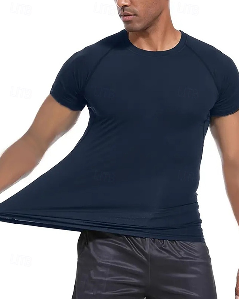 Per uomo Maglia a compressione Maglia atletica Maglietta da Palestra Maglietta Fitness Manica Corta Maglietta Casuale Athleisure Grafico Asciugatura Rapida Alta elasticità Compressione Traspirante del 2025 a $15.49 –P8