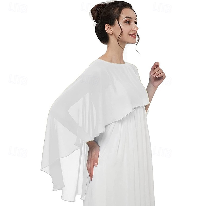 châles et enveloppes transparents pour robes de soirée capes en mousseline de soie pour femmes couverture de mariage douce de 2025 ? $25.99 –P20