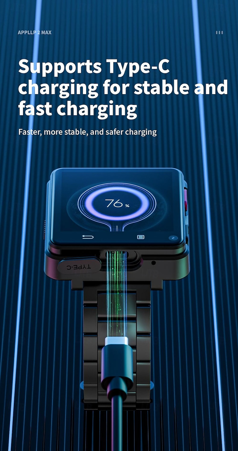LOKMAT APPLLP 2 MAX Умные часы 2.64 дюймовый Смарт-часы-телефон 3G 4G Bluetooth Педометр Напоминание о звонке будильник Совместим с Ноль Женский Мужчины GPS Хендс-фри звонки Медиа контроль IPX-4 57 2025 - $157.99 –P18