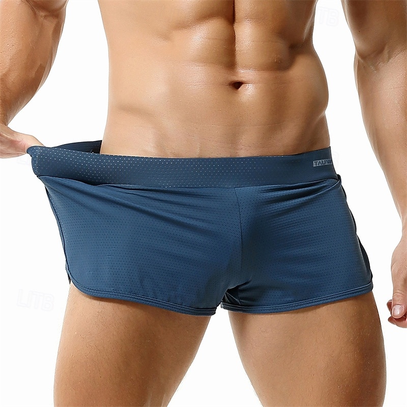 Herren 1 pc Unterwäsche Boxer Boxer-Shorts Nylon Atmungsaktiv Weich Komfortabel Glatt Mittlere Hüfthöhe Weiß Rosa 2025 - $12.99 –P13