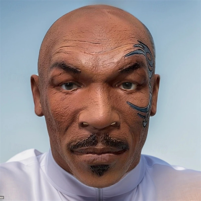 Mike Tyson Karnevalová maska Maska Plná hlava Dospělé Pánské Legrační kostým předvečer Všech svatých Karneval Jednoduchý karnevalový kostým 2025 - $32.99 –P2