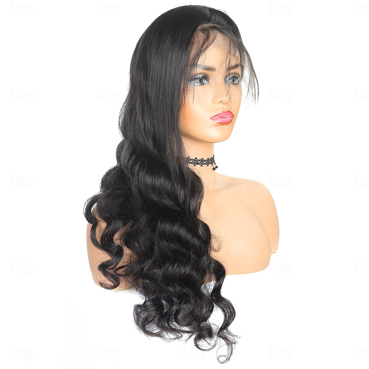 parrucche frontali in pizzo trasparente 13x6 con onde sciolte per donne nere, densità 150%, capelli umani pre-pizzicati con capelli del bambino del 2025 a $262.69 –P3