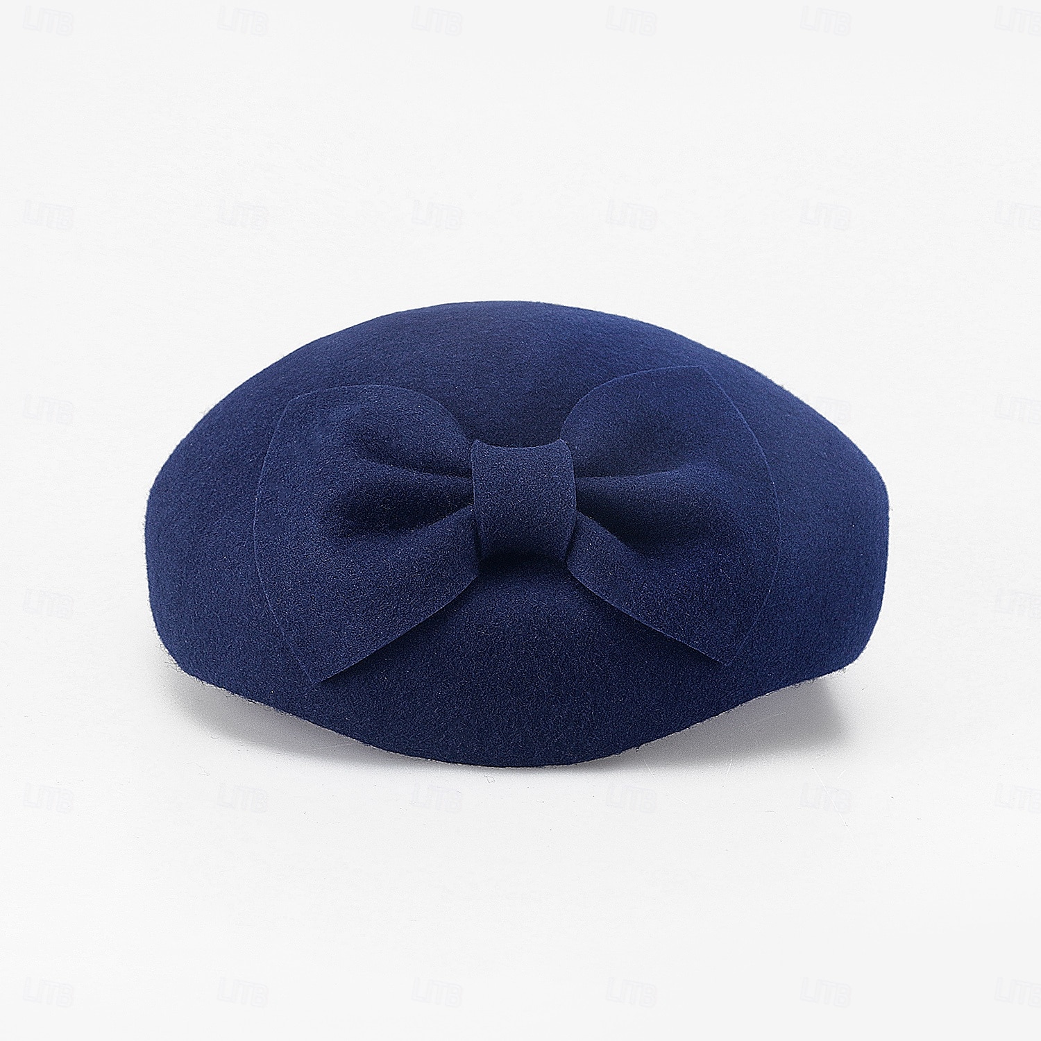 Hats 100% Wool Beret Hat Saucer Hat Wedding Tea Party Elegant Wedding With Bowknot Pure Color Headpiece Headwear 2025 - $39.99 –P12
