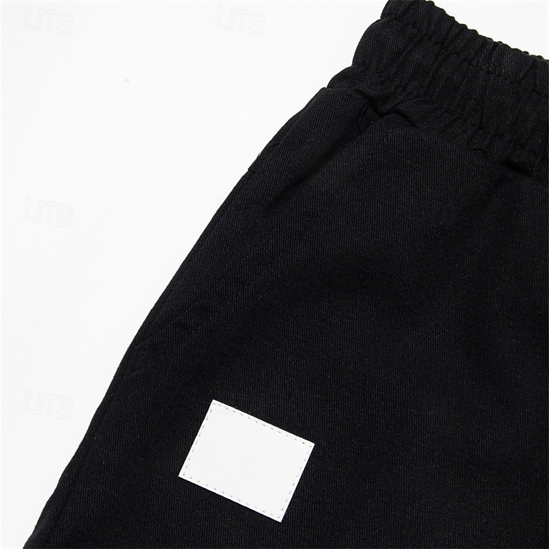 Voor heren Cargoshorts Korte broek Casual korte broek Wandelshorts Zak Trekkoord Elastische taille Effen Kleur Knielengte Buitensporten Hardlopen Streetwear Stijlvol Leger groen Zwart 2025 - $18.99 –P8