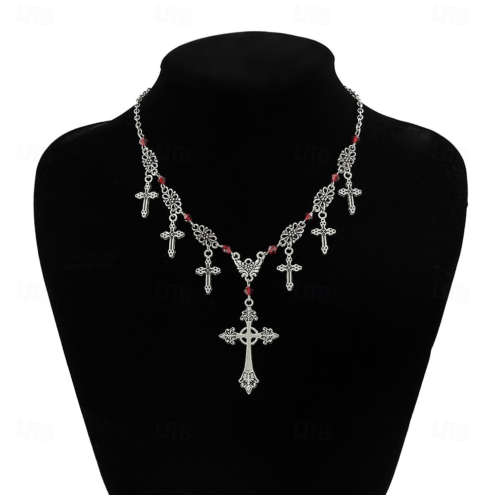 Obojkové náhrdelníky Chrome Dámské Punk Vinobraní Módní Geometrické Geometrický Náhrdelníky Pro Párty předvečer Všech svatých ulice 2025 - $16.49 –P4