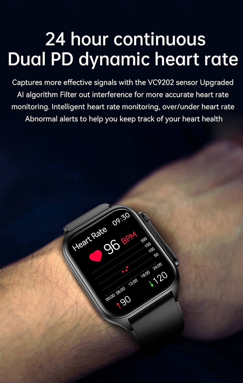 TK12 Smart Watch 1.96 inch Smartwatch Fitness Running Watch Bluetooth ECG+PPG Pedometer Call Reminder Compatible with Smartphone Women Men Long Standby Hands-Free Calls Waterproof IP 67 46mm Watch 2025 - $69.99 –P7