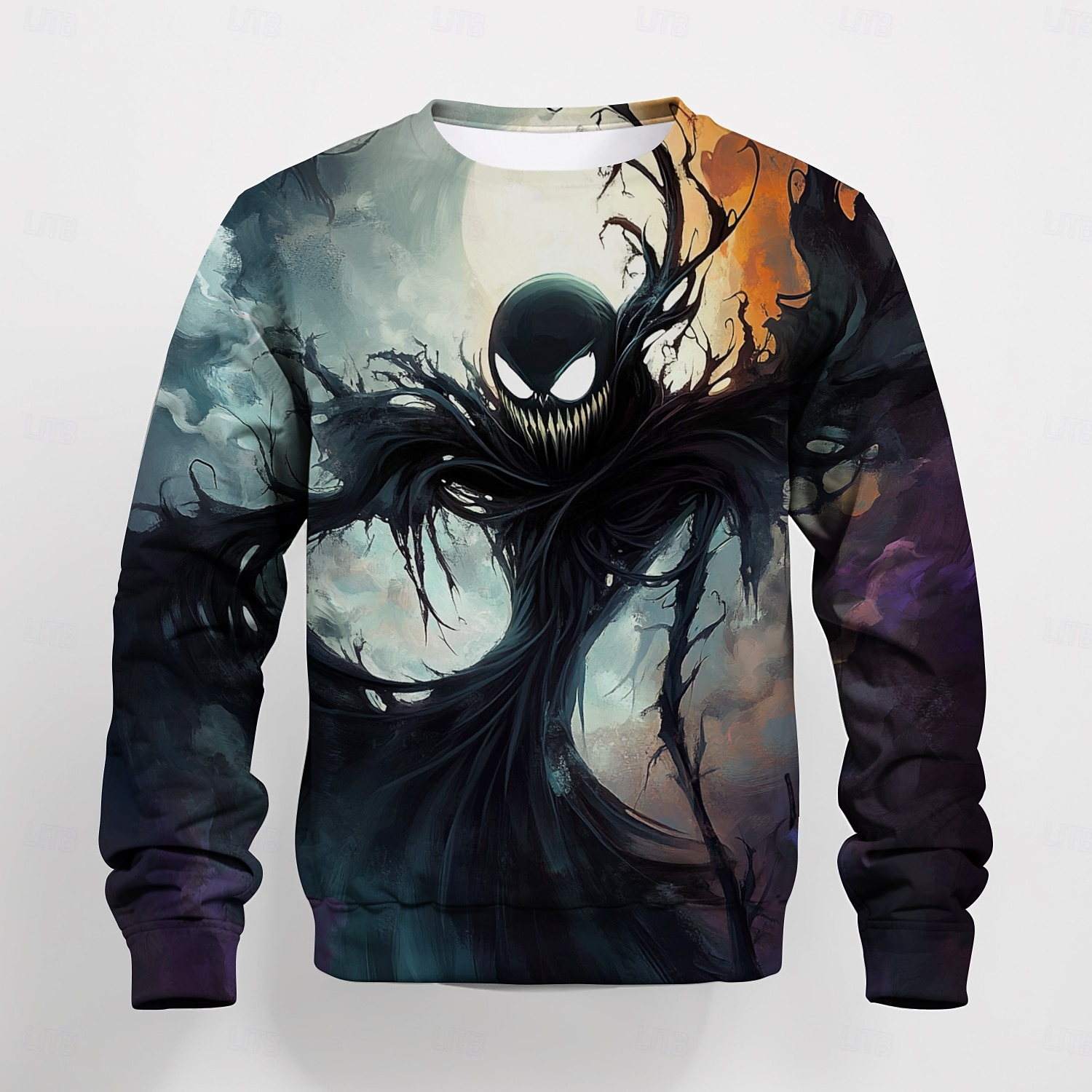 Halloween Pojkar 3D Grafisk Dödskalle Tröja Långärmad Vår Höst Mode Grundläggande Polyester Barn 4-12 år Rund hals Utomhus Ledigt Dagligen Normal 2025 - $16.49 –P8