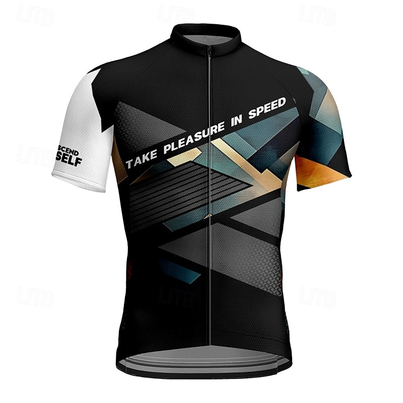 Herr Cykeltröja Kortärmad Cykel T-shirt Tröja med 3 bakfickor Bergscykling Andningsfunktion Snabb tork Anatomisk design Uppsugande Vit Gul Blå sporter Kläder 2025 - $30.99 –P7