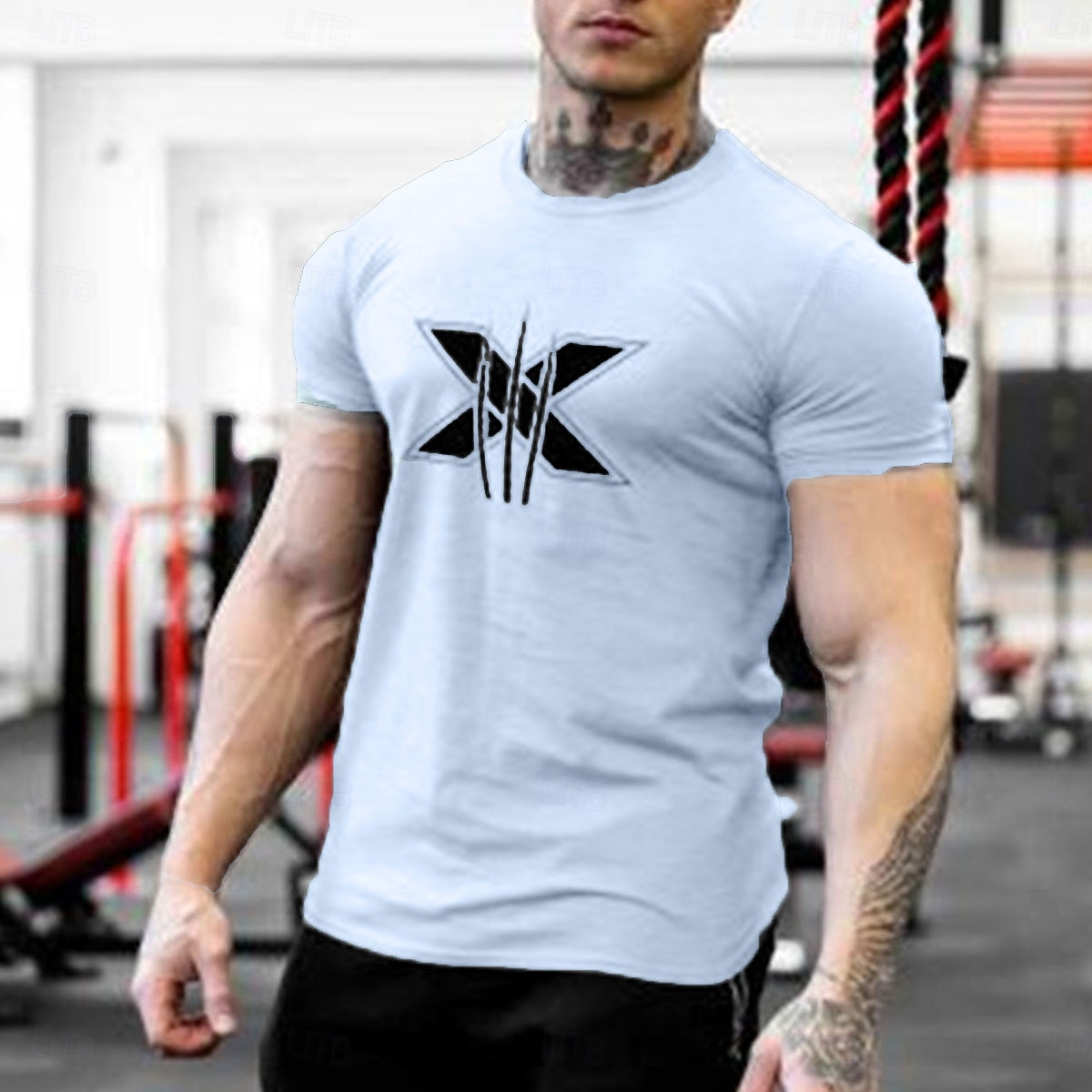 Hombre Graphic Letra Arañazos Camiseta Tee Algodón Manga Corta Gráfico Camisa Negro Blanco Verde Ejército Camiseta cómoda Aptitud física Gimnasia Ropa de diseñador de moda 2025 - $15.99 –P13