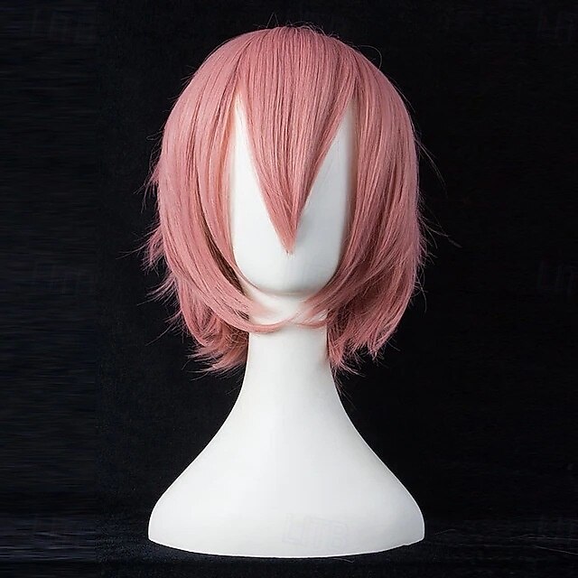 parrucche sintetiche corte anime lisce con frangia, parrucca cosplay per feste in costume anime resistente alle alte temperature per uomini e donne del 2025 a $12.99 –P5