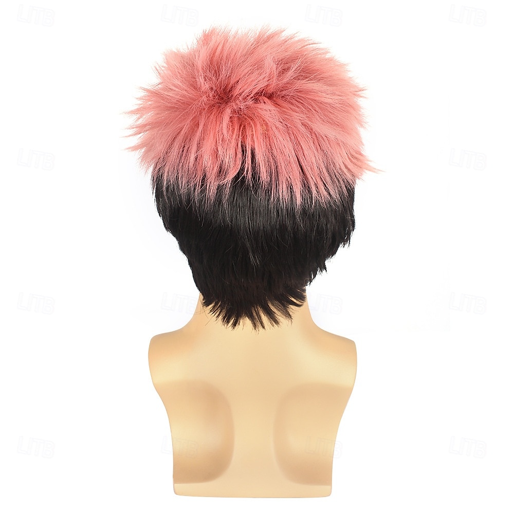 Gres Männer Rosa Schwarze Farbcos Perücke Itadori Yuji Ryomen Sukuna Cosplay Perücken Hochtemperaturfaser 2025 - $18.49 –P5