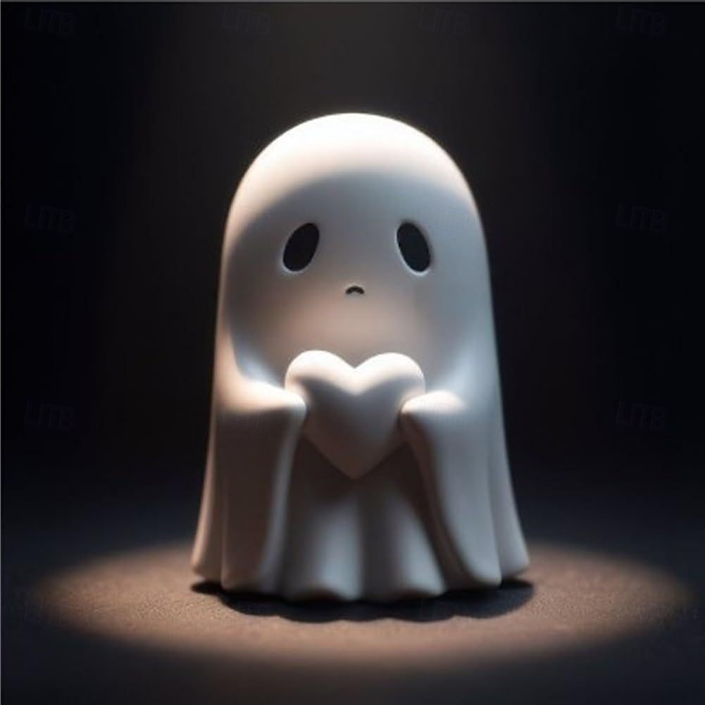 halloween søt spøkelsesfigur - langfinger skummel resin ghost statue, søt spøkelsesdekor for halloween dekorasjoner, veranda og innendørs nifs hjemmeinnredning 10x10x10cm 2025 - $12.49 –P5