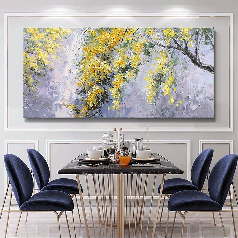 Mintura Handmade Tree Flowers Landscape Oil Paintings On Canvas Wall Art Decoration Modern Abstract Picture For Home Decor Rolled Frameless Unstretched Painting 2025 - $75.99 –P5
