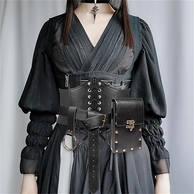 Medieval Renaissance Waist Belt Men's Women's Celtic Pirate Halloween Carnival Performance LARP Adults' Belt Sscabbard Magic Bottle 2025 - $26.99 –P2