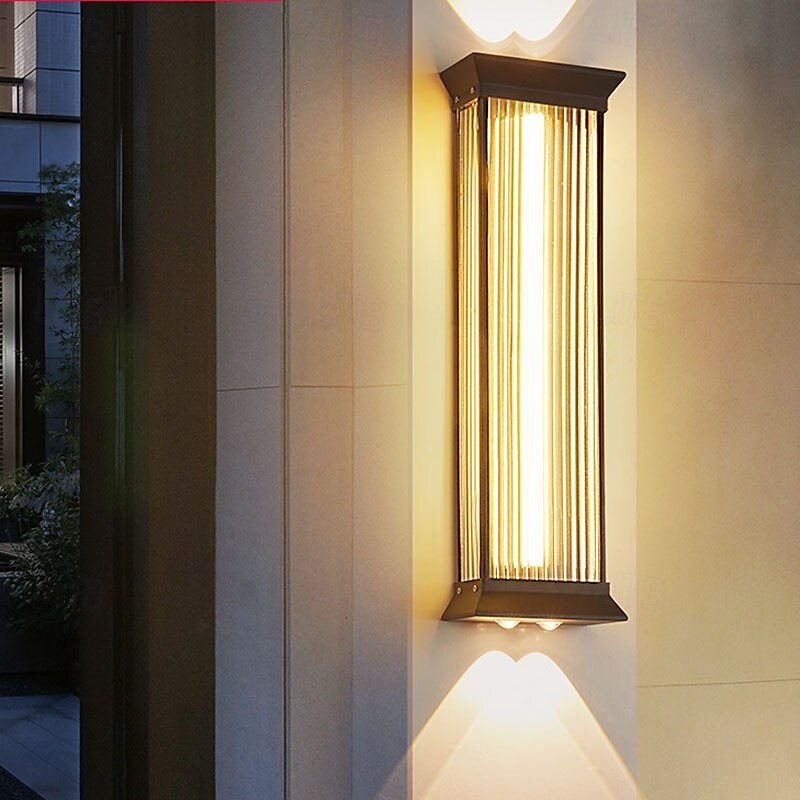 lampada da parete per esterni 50/70cm moderna e semplice da esterno impermeabile in acciaio inox acrilico 1 pz lampada da parete a sospensione a led, adatta per comunità, ville, cortili, hotel, del 2025 a $199.99 –P6