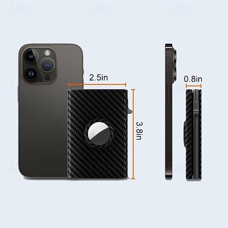peněženka pro muže držák na kreditní karty rfid blokování vyskakovací pouzdro na karty slim 9-14 kapacita karty id window 2025 - $23.99 –P8