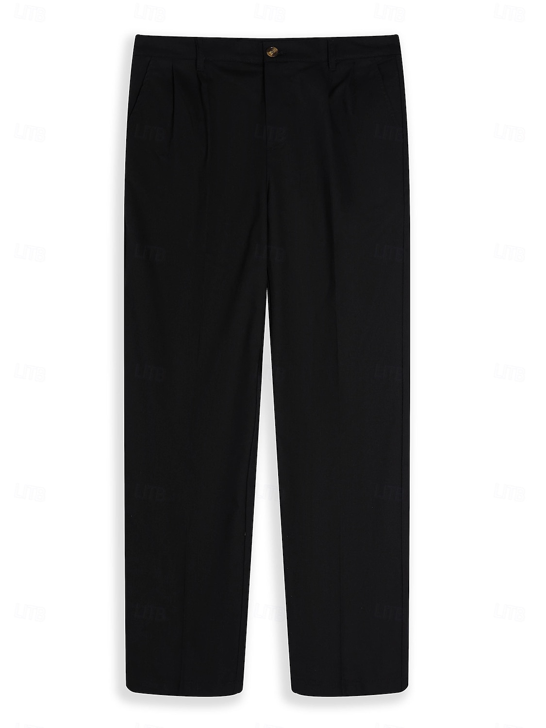 Men's Linen Pants Trousers Summer Pants Pleated Pants Dress Slacks Front Pocket Straight Leg Plain Comfort Breathable Casual Daily Holiday Fashion Basic Black White 2025 - $28.99 –P1