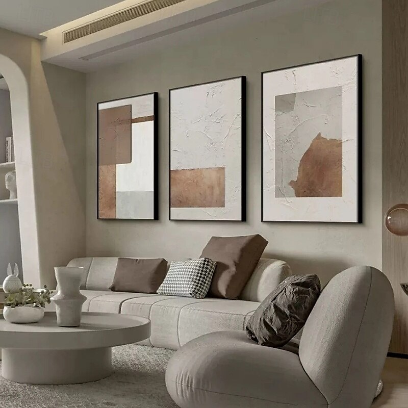 große Größe handgemaltes Ölgemälde handgemachtes beige braunes Gemälde braunes Wabi Sabi Kunstwerk strukturiertes Ölgemälde beige Ölgemälde braun abstraktes Ölgemälde Leinwandkunst moderne Dekorkunst 2025 - $125.99 –P3
