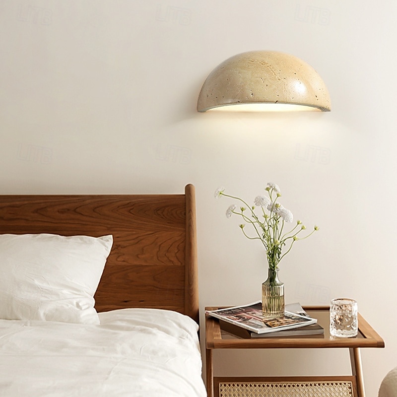 led vnitřní nástěnná svítidla teplá bílá 15cm moderní nástěnné svítidlo z přírodního kamene půlměsíc mramorové nástěnné svítidlo g4 pro ložnici chodba kuchyně 110-240v 2025 - $66.99 –P8