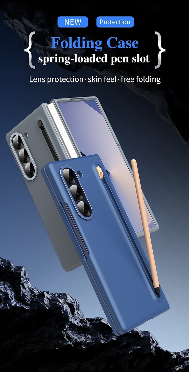 Phone Case For Samsung Galaxy Z Fold 7 Z Fold 6 Z Fold 5 Z Fold 4 Z Fold 3 Back Cover with Screen Protector with S Pen Shockproof Armor PC 2025 - $29.99 –P1