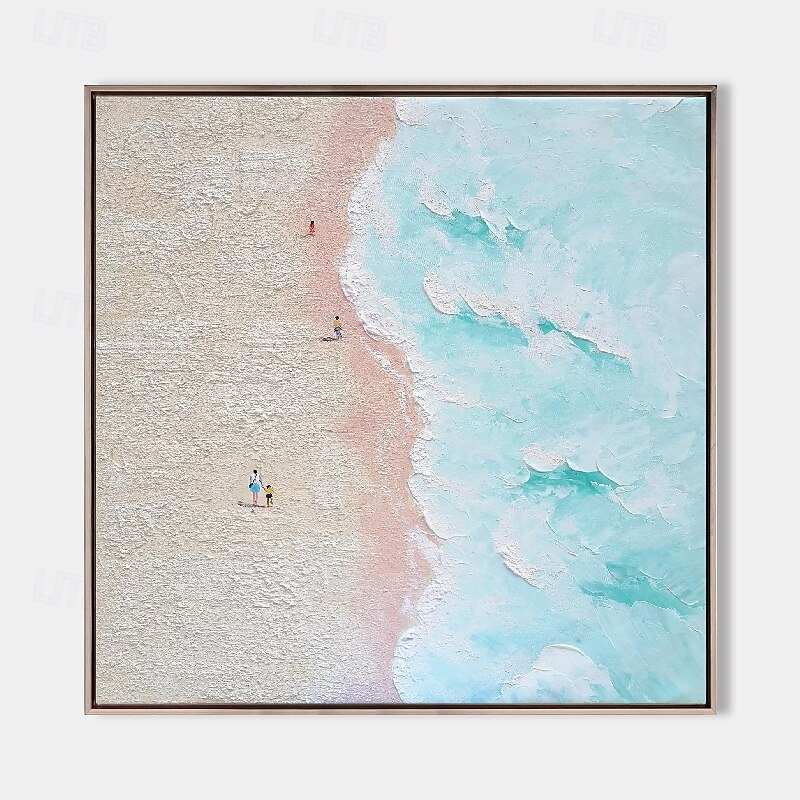 roze zeegezicht schilderen handgemaakte zeegezicht kunst impasto olieverfschilderij board wave olieverf strand olieverf hand geschilderd kunstwerk landschap olieverfschilderijen 2025 - $116.99 –P5