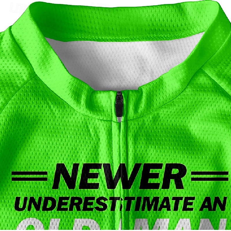 Men's Cycling Jersey Letter & Number Short Sleeve Bike Tee Tshirt Jersey with 3 Rear Pockets Mountain Bike MTB Quick Dry Anatomic Design Wicking Breathable Sports Pink Red Green Clothing Apparel 2026 - $30.99 –P5