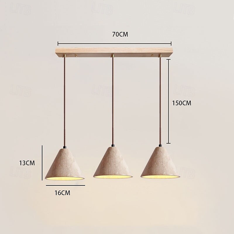 lampada a sospensione a led bianco caldo 1/2/3/4 luci postmoderna moderna nordica illuminazione a sospensione in metallo semplice paralume affusolato ristorante lampada a sospensione per isola cucina del 2025 a $168.99 –P3