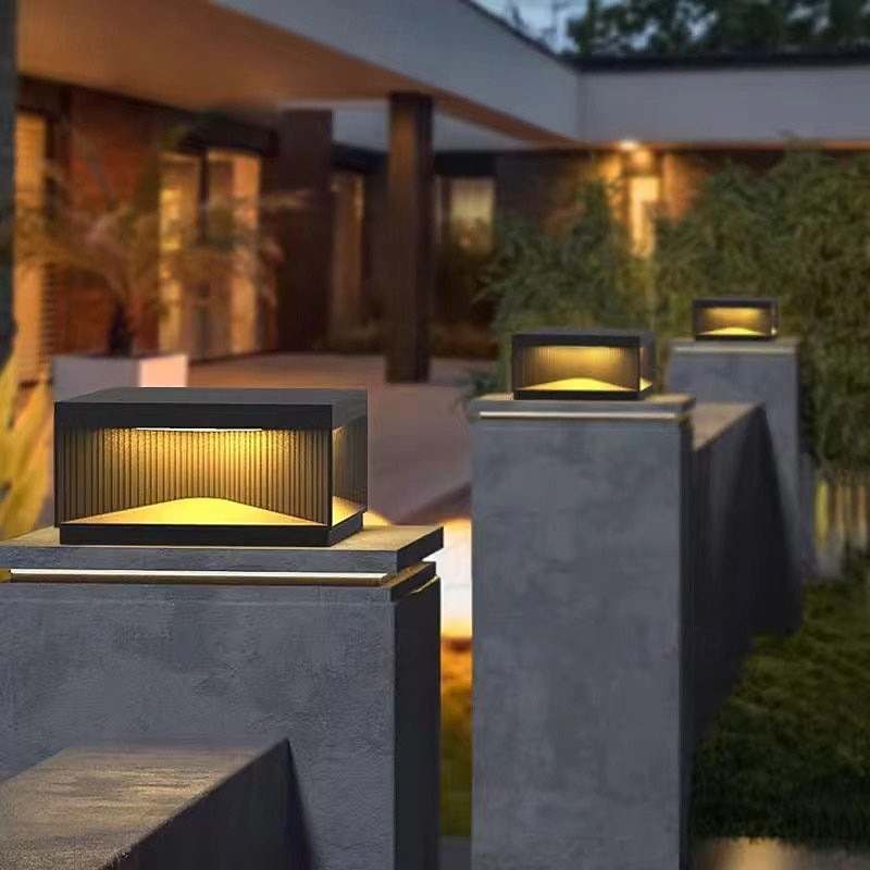 Luci per pali esterni a led bianco caldo 20/30/40 cm luci per colonne esterne in stile nordico luci per pali per recinzione impermeabili ip54 per ponte adatto per pilastri in pietra per porte lampione del 2025 a $200.99 –P8