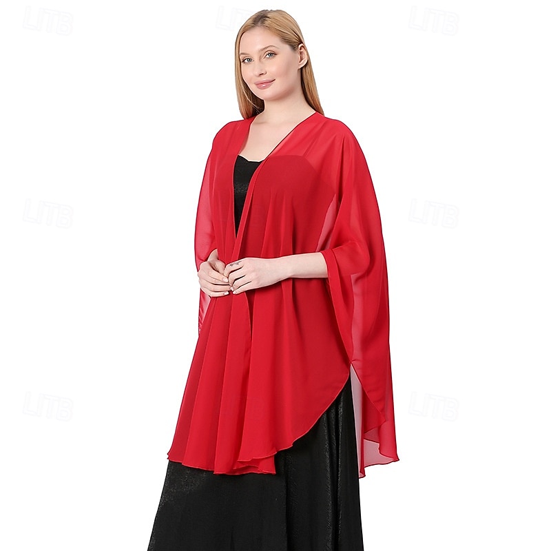 Women's Shawls and Wraps for Evening Dress Chiffon Scarf Soft Elegant Pashmina Wedding Bridal Scarve 2025 - $30.99 –P24