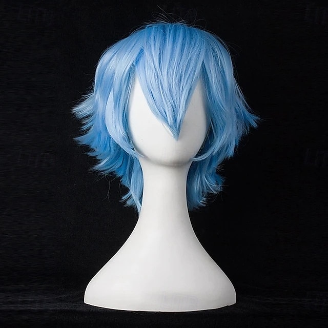 parrucche sintetiche corte anime lisce con frangia, parrucca cosplay per feste in costume anime resistente alle alte temperature per uomini e donne del 2025 a $12.99 –P7