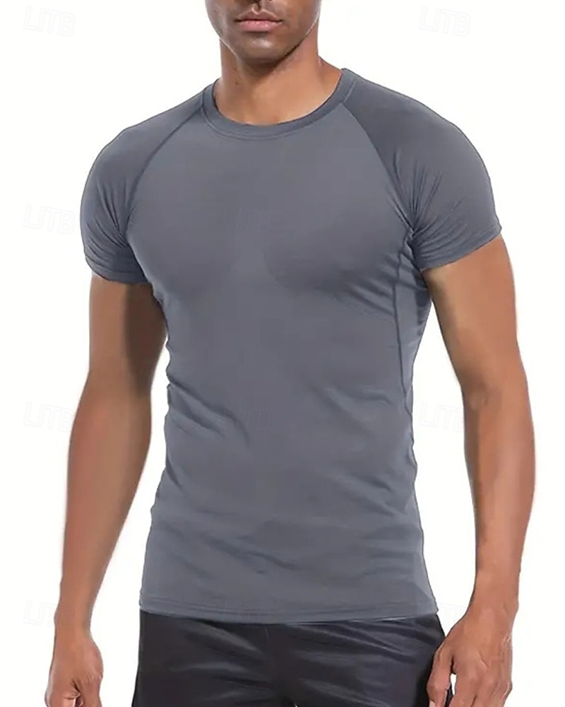 Per uomo Maglia a compressione Maglia atletica Maglietta da Palestra Maglietta Fitness Manica Corta Maglietta Casuale Athleisure Grafico Asciugatura Rapida Alta elasticità Compressione Traspirante del 2025 a $15.49 –P13
