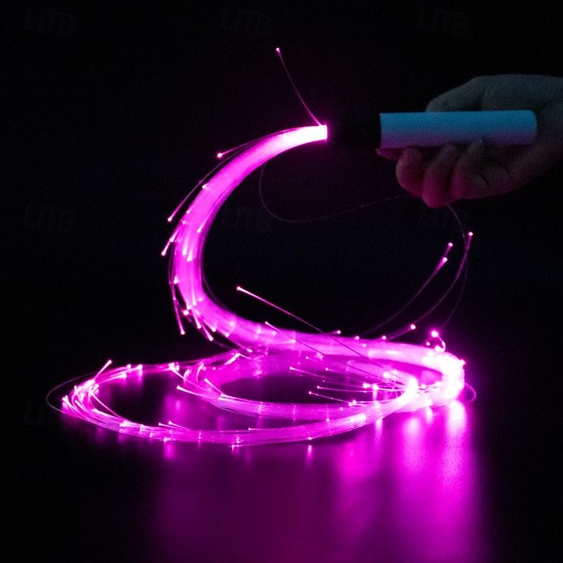 Colorful LED Dancing Flash Fiber Optic Whip Night Scene Christmas Atmosphere Props 360 Degree Rotating Dance Whip 2025 - $36.99 –P14