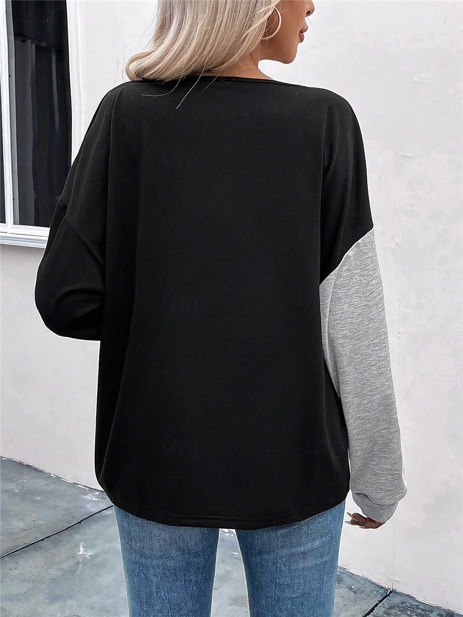 dames sweatshirt geometrisch straat dagelijks gebruik rits print casual ronde hals lange mouw micro-elastisch herfst winter comfrt ademend zacht materiaal 2025 - $27.99 –P2