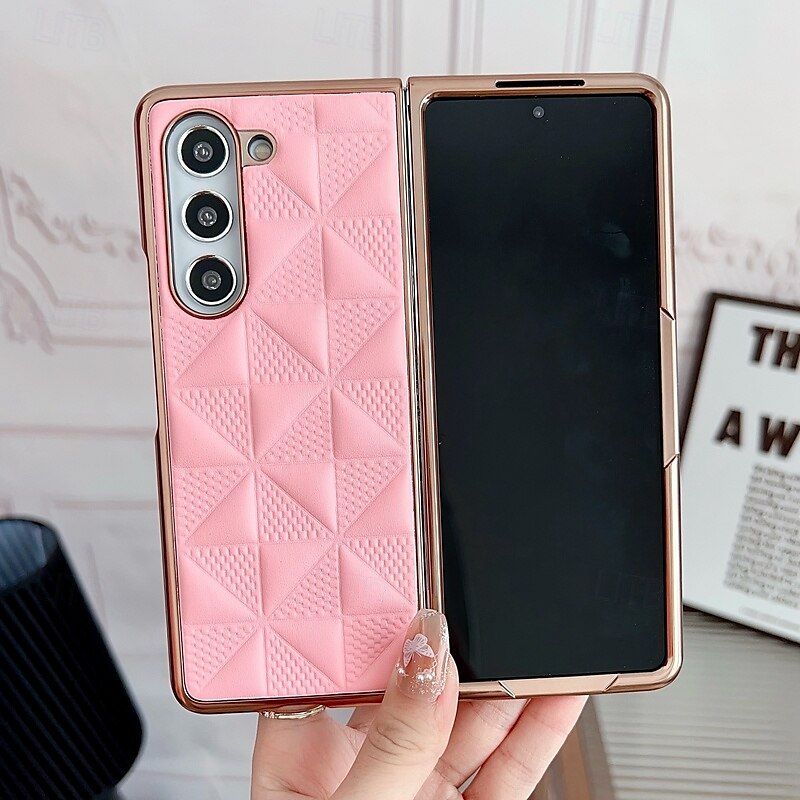 телефон Кейс для Назначение SSamsung Galaxy Z Fold 5 Z Fold 4 Z Fold 3 Кейс на заднюю панель Защита от удара броня Покрытие ПК Кожа PU 2025 - $19.99 –P2