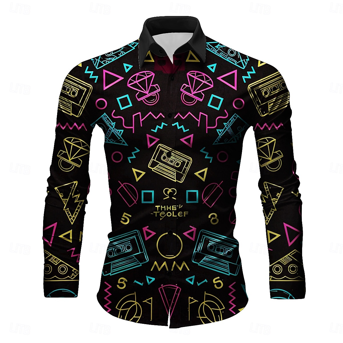 rétro vintage rétro vintage années 1970 années 1980 chemise hippie hommes discothèque fête décontractée chemise quotidienne de 2025 ? $23.99 –P7