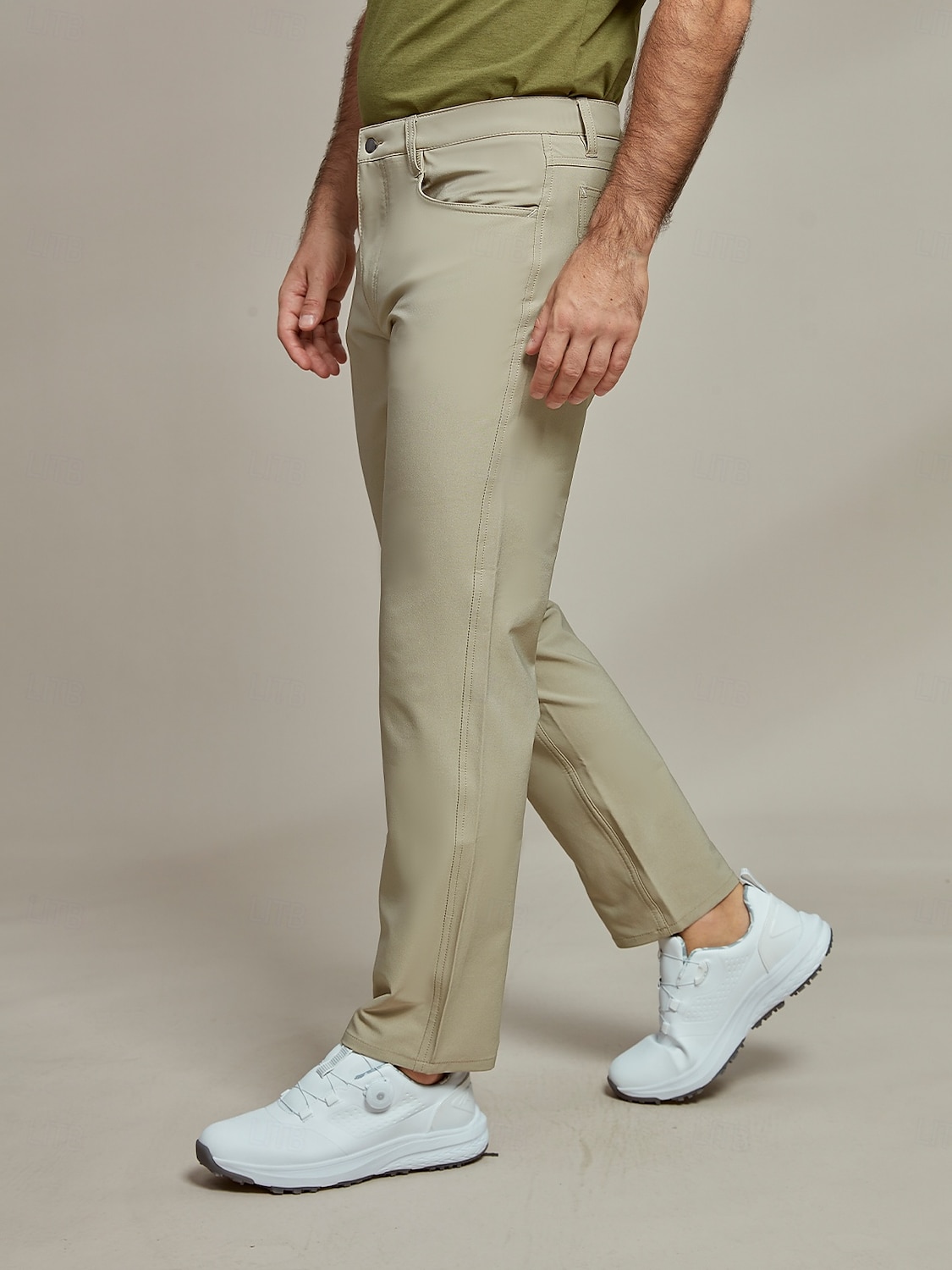 Herr Golfbyxor Khaki grön Underdelar Golfkläder Kläder Outfits Bär kläder 2025 - $7.59 –P7