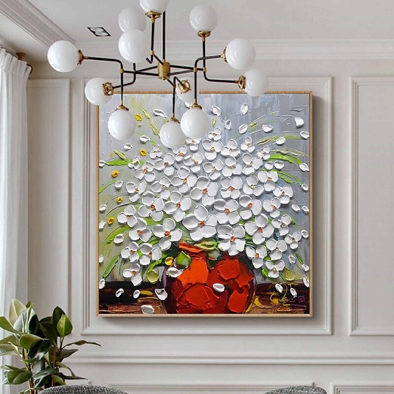 peinture à l'huile abstraite peinte à la main sur une fleur, peinture à l'huile abstraite faite à la main sur un arbre en fleurs, arbre coloré en fleurs sur toile, œuvre d'art florale faite à la main, de 2025 ? $116.99 –P8