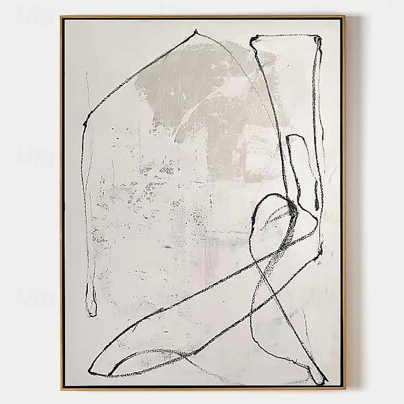 Large handmade  Milimalist Abstract Painting Handmade Black Gray Minimalist Painting On Canvas hand painted Textured Painting Abstract Art painting black Gray abstract art painting 2025 - $125.99 –P2