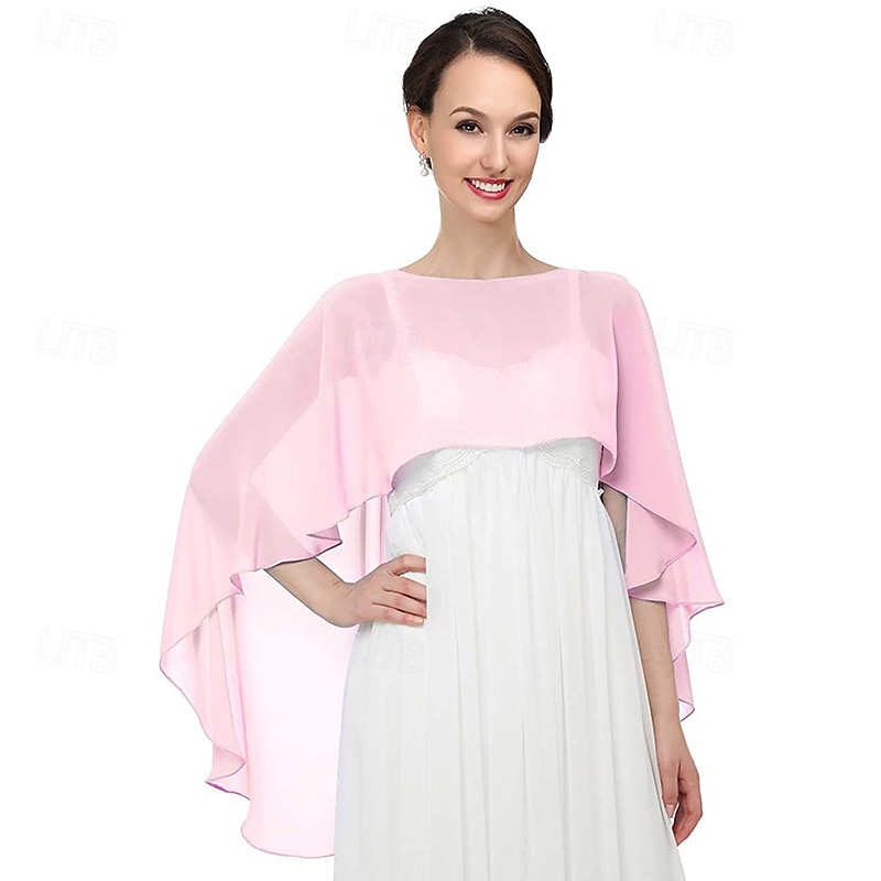 châles et enveloppes transparents pour robes de soirée capes en mousseline de soie pour femmes couverture de mariage douce de 2025 ? $25.99 –P10