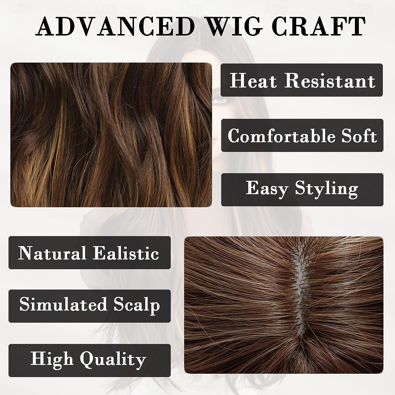 Long Wavy Wigs for Women Natural Synthetic Curly Wig Heat Resistant Fiber Wigs for Daily Cosplay 2025 - $19.99 –P7