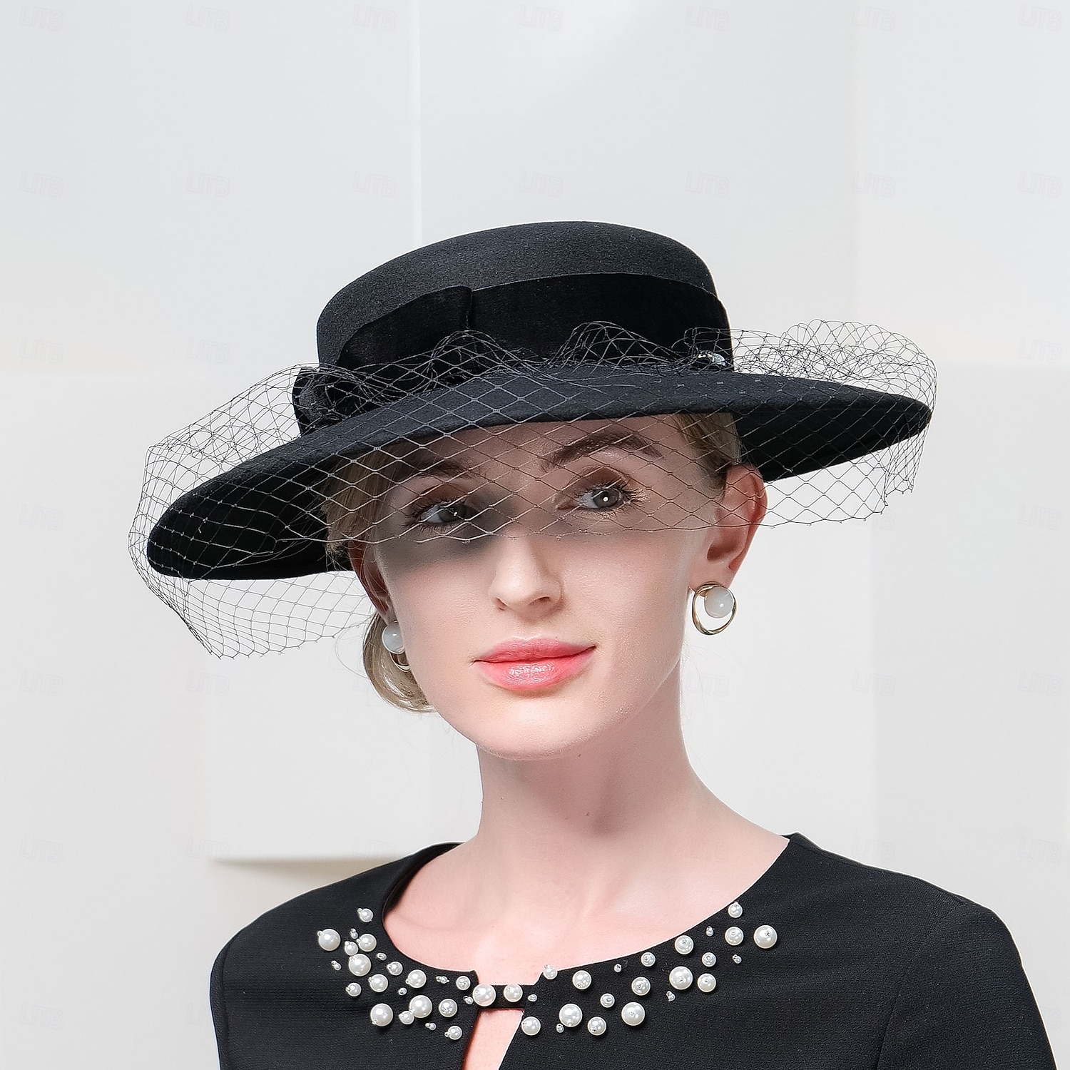 Hats 100% Wool Bowler / Cloche Hat Fedora Hat Holiday Tea Party Elegant Wedding With Face Veil Headpiece Headwear 2026 - $57.99 –P7