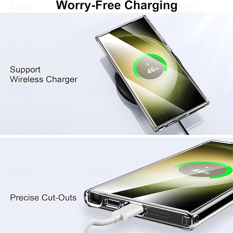 Phone Case For S24 S23 S22 S21 Ultra Plus S21 FE S20 FE Back Cover Support Wireless Charging Shockproof TPU PC 2025 - $18.99 –P7