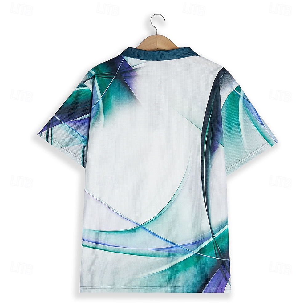 Men's Geometric Waffle Polo Shirts Golf Shirt Short Sleeve Polo Shirts Collared Shirts Business Casual Vacation Wear Formal Wear Festival Wear Buttons 3D Print Army Green Red Blue 2025 - $22.99 –P2
