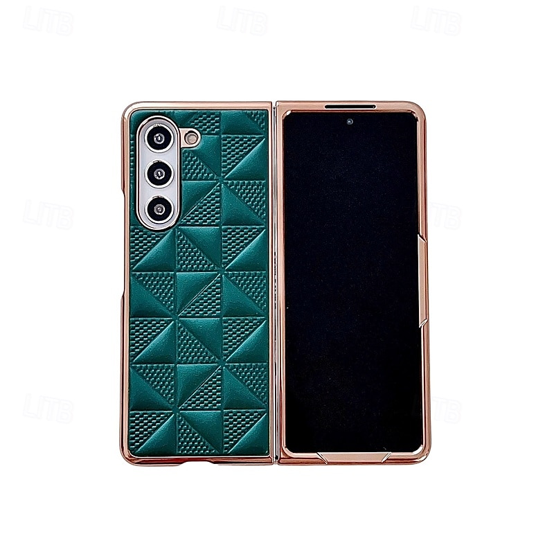 телефон Кейс для Назначение SSamsung Galaxy Z Fold 5 Z Fold 4 Z Fold 3 Кейс на заднюю панель Защита от удара броня Покрытие ПК Кожа PU 2025 - $19.99 –P17
