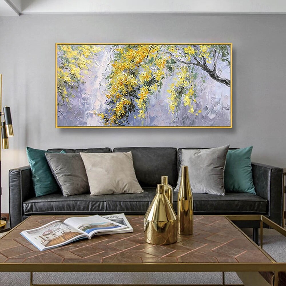 Mintura Handmade Tree Flowers Landscape Oil Paintings On Canvas Wall Art Decoration Modern Abstract Picture For Home Decor Rolled Frameless Unstretched Painting 2025 - $75.99 –P2