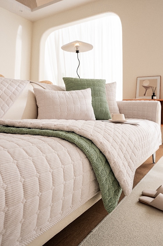 Biscuit Plush Soft Non-Slip Couch Cover - Ultra-Comfortable and Cozy Fabric - Non-Slip Backing for Secure Fit - Protects Your Sofa from Spills, Stains, and Wear - Perfect for Enhancing Home Comfort 2025 - $24.99 –P11