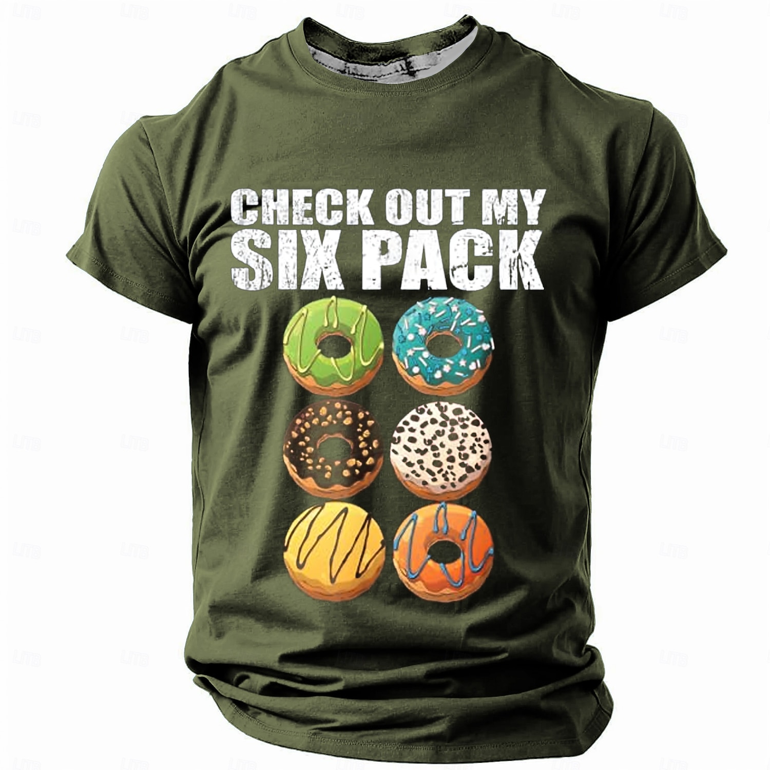 Men's Adult Humor Graphic Funny T shirt Short Sleeve T shirt 3D Print Crew Neck Shirt Retro Vintage Casual Street Style Street Sports Outdoor Casual Black Navy Blue Army Green Spring & Summer 2025 - $17.99 –P5