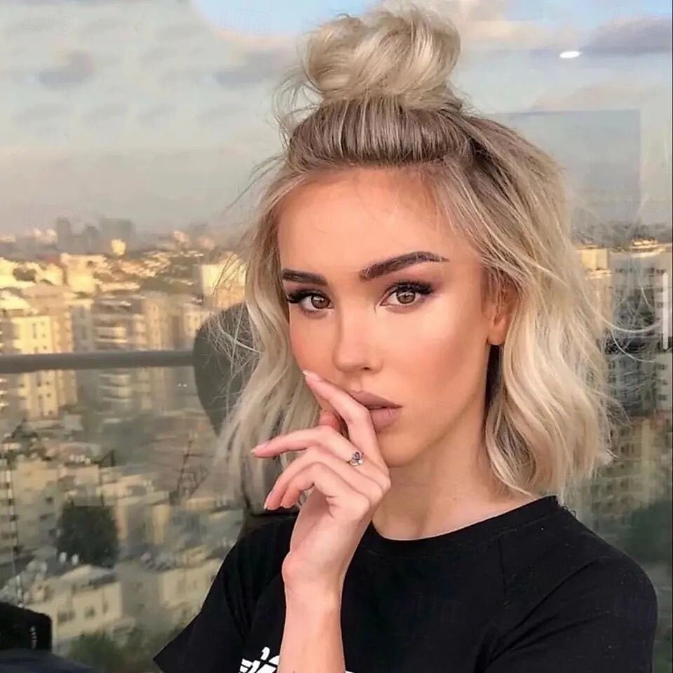 Onverwerkt maagd haar 4x13 Sluiting Pruik Korte bob Braziliaans haar Golvend Meerkleurig Pruik 130% 150% Haardichtheid Haar met highlights / balayage Natuurlijke haarlijn lijmloze Voor Dames Kort 2025 - $216.79 –P4